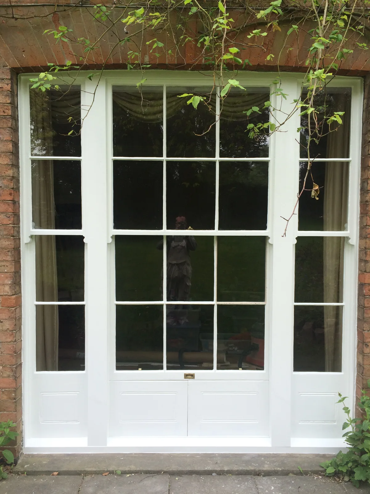 Completed Georgian window restoration detail