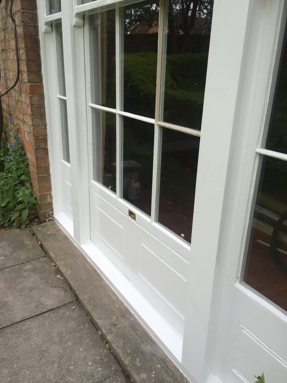Restored glazed doors and period joinery