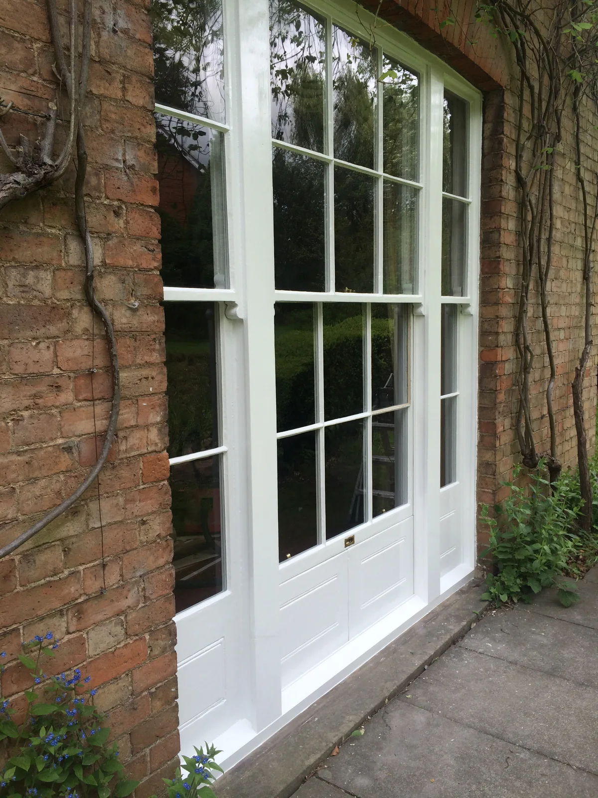 Finished exterior joinery at the former Rectory