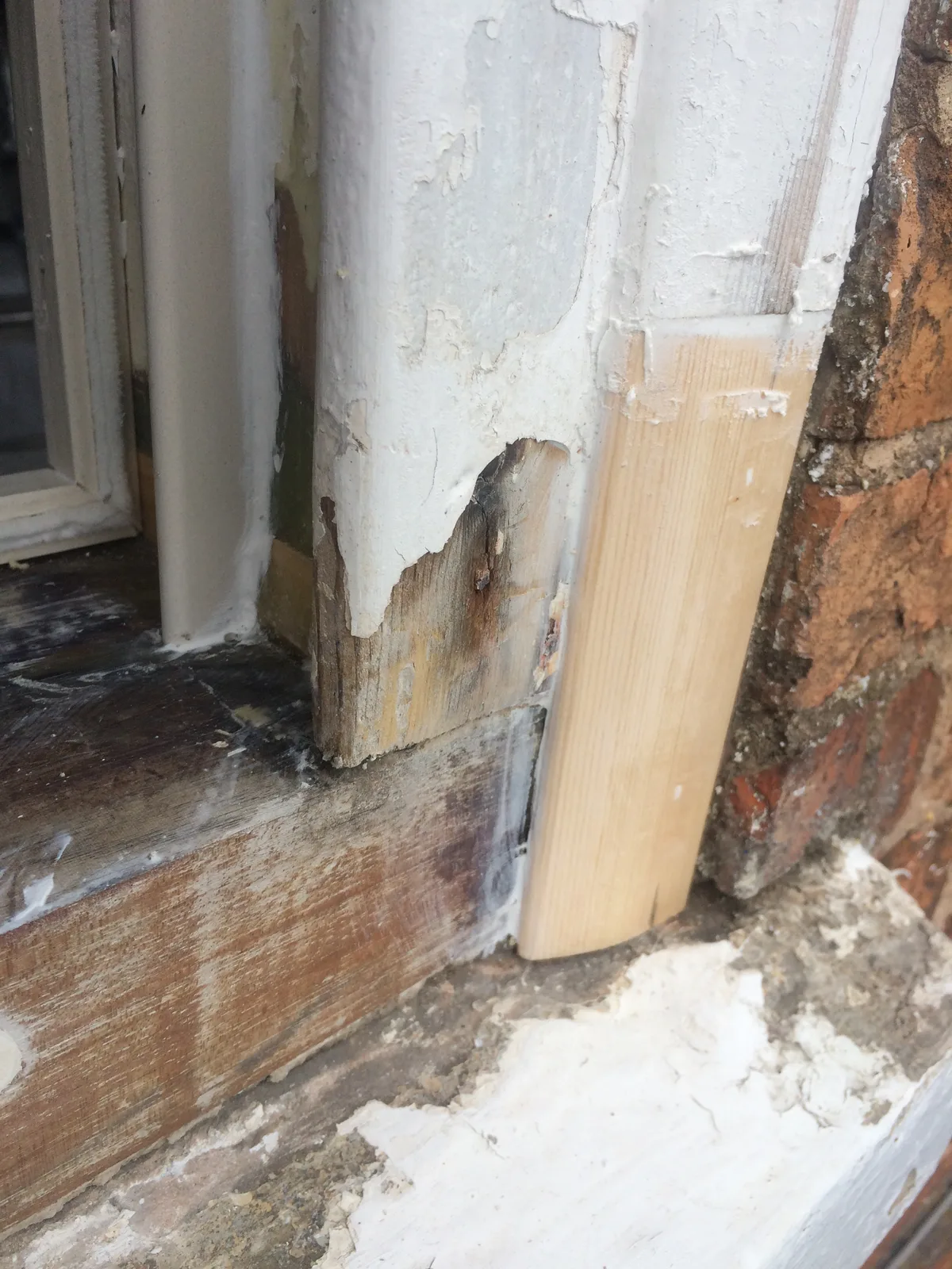Completed sash restoration viewed from outside