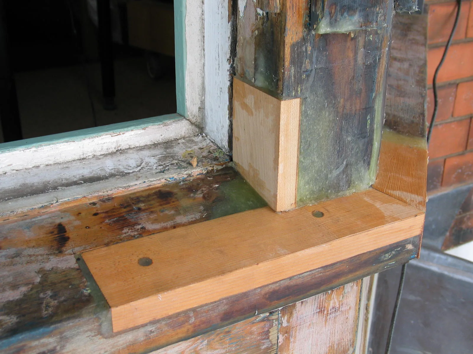 RepairCare DryFlex repair shaped into the original frame