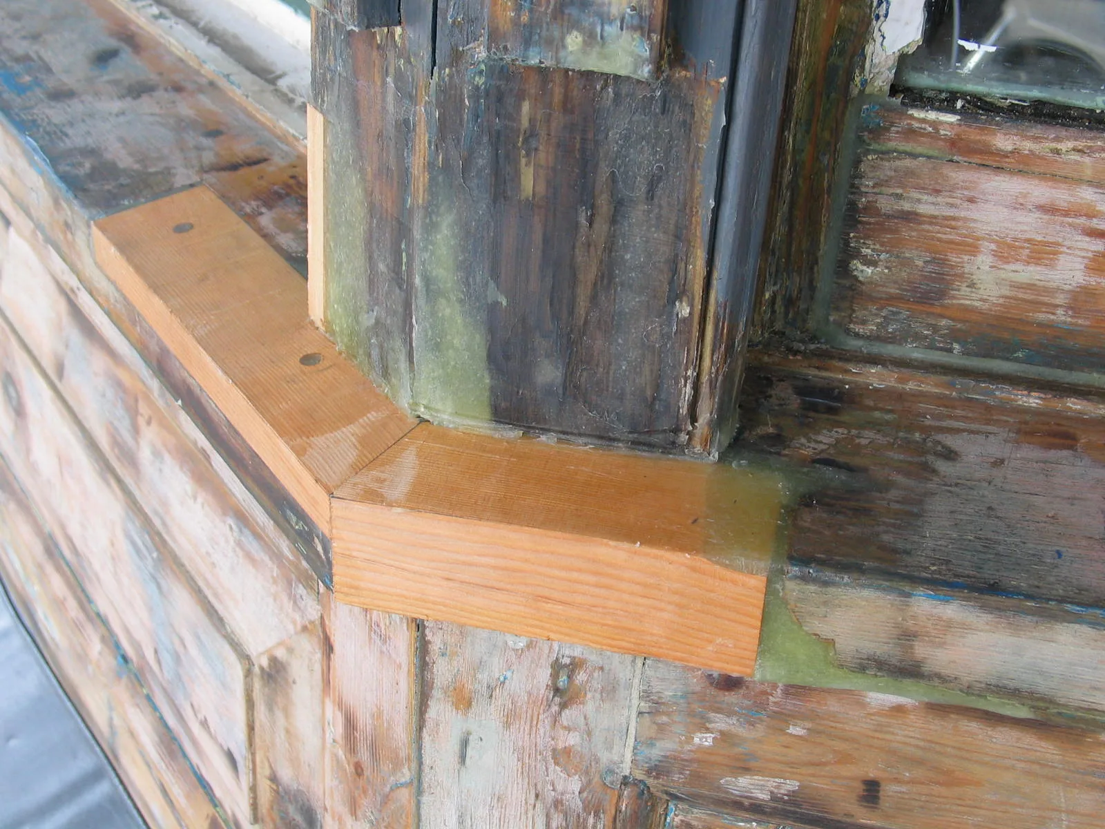 Repaired box sash window ready for finishing